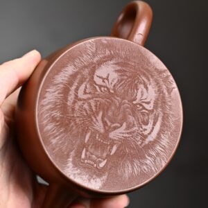 Han Tile with Tiger Carving